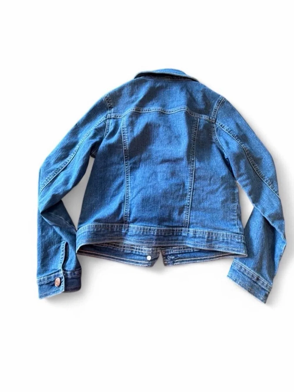 Justice Medium Blue Kids Denim Jacket with Copper Buttons